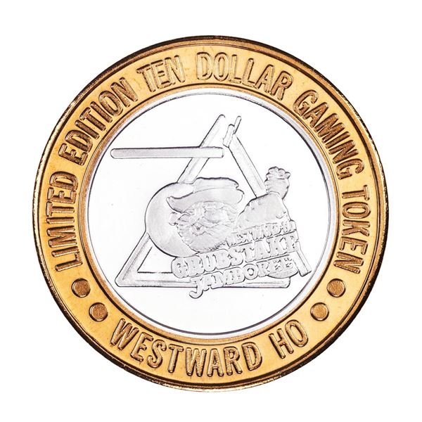 .999 Silver Westward Ho Casino Las Vegas $10 Casino Limited Edition Gaming Token