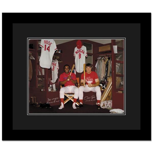 Pete Rose "Pete Rose & Morgan In Clubhouse" Sports Giclee On Canvas
