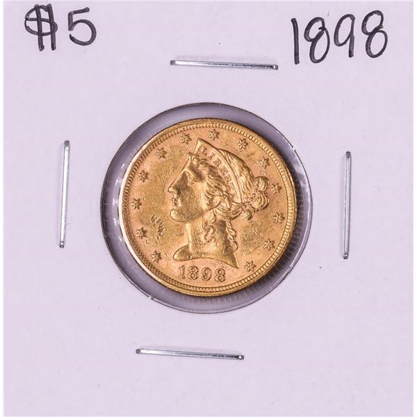 1898 $5 Liberty Head Half Eagle Gold Coin