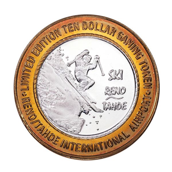 .999 Silver Fly RNO International Airport $10 Casino Limited Edition Gaming Token