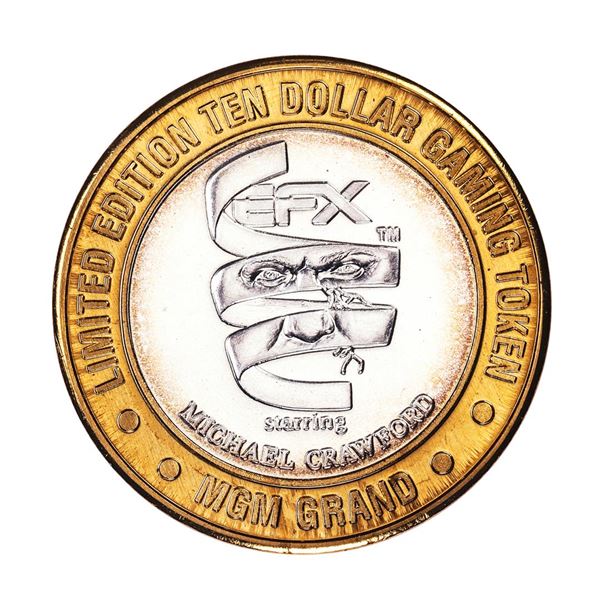 .999 Silver MGM Grand Las Vegas $10 Casino Limited Edition Gaming Token