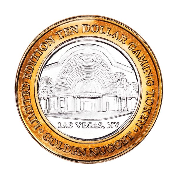 .999 Silver Golden Nugget Las Vegas $10 Casino Limited Edition Gaming Token