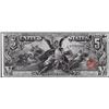 Image 1 : 1896 $5 Educational Silver Certificate Note
