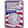 Image 1 : 2019-W $1 Proof American Silver Eagle Coin NGC PF70 Ultra Cameo Congratulations Flag