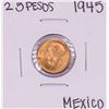 Image 1 : 1945 Mexico Dos Y Medio Pesos Gold Coin
