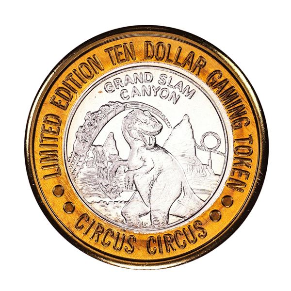 .999 Silver Circus Circus Hotel & Casino Reno, NV $10 Limited Edition Gaming Token
