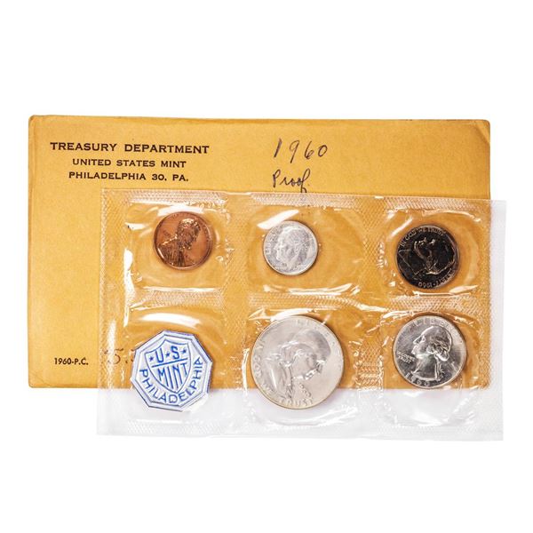 1960 Small Date (5) Coin Proof Set in Envelope