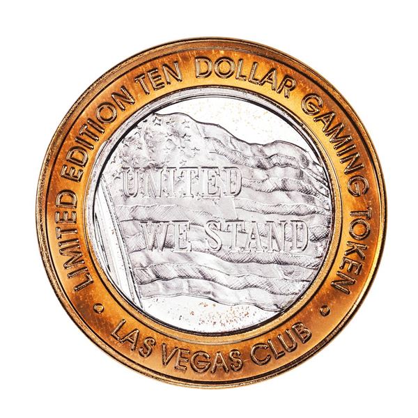 .999 Silver Las Vegas Club $10 Casino Limited Edition Gaming Token