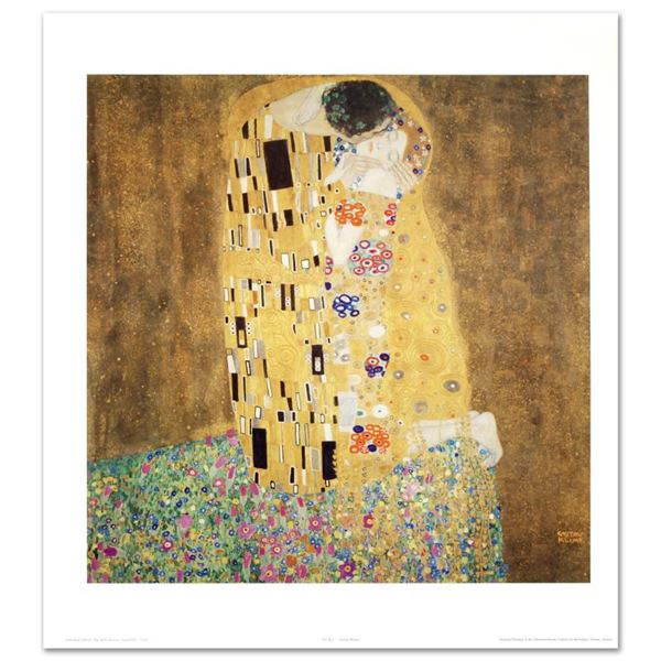 Gustav Klimt (1862-1918) "The Kiss" Print Poster On Paper
