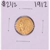 Image 1 : 1912 $2 1/2 Indian Head Quarter Eagle Gold Coin