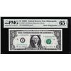 Image 1 : 1969D $1 Federal Reserve Note Radar Serial Number Fr.1907-I PMG Gem Uncirculated 65EPQ