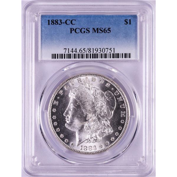 1883-CC $1 Morgan Silver Dollar Coin PCGS MS65