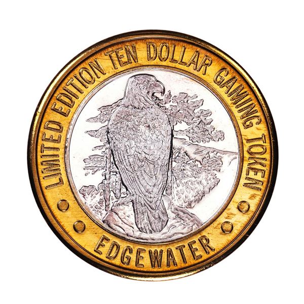 .999 Silver Edgewater Hotel & Casino Laughlin, NV $10 Casino Token Limited Edition