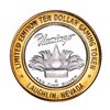 Image 2 : .999 Fine Silver Flamingo Laughlin, Nevada $10 Limited Edition Gaming Token