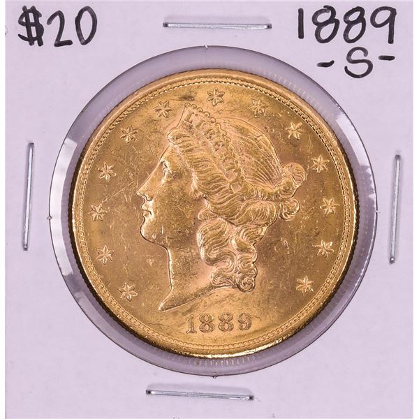 1889-S $20 Liberty Head Double Eagle Gold Coin