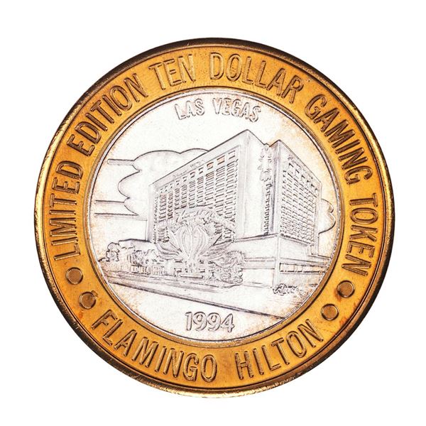 .999 Silver Flamingo Las Vegas, Nevada $10 Casino Limited Edition Gaming Token