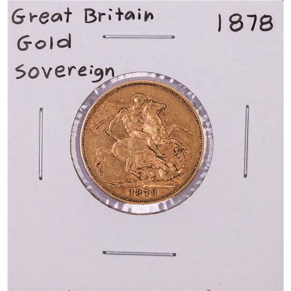 1878 Great Britain Gold Sovereign Coin