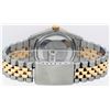 Image 7 : Rolex Men's Two Tone Blue Vignette String Pyramid Diamond Datejust Wristwatch