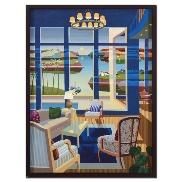 Datian "Reflections In Blue" Limited Edition Giclee On Canvas