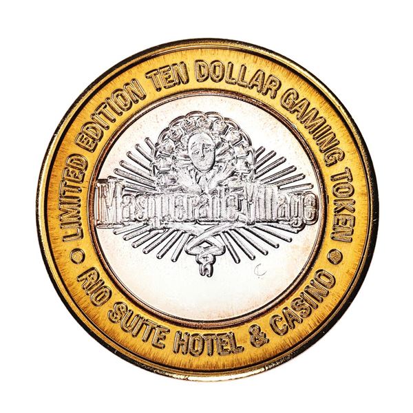 .999 Fine Silver Rio Las Vegas, Nevada $10 Limited Edition Gaming Token