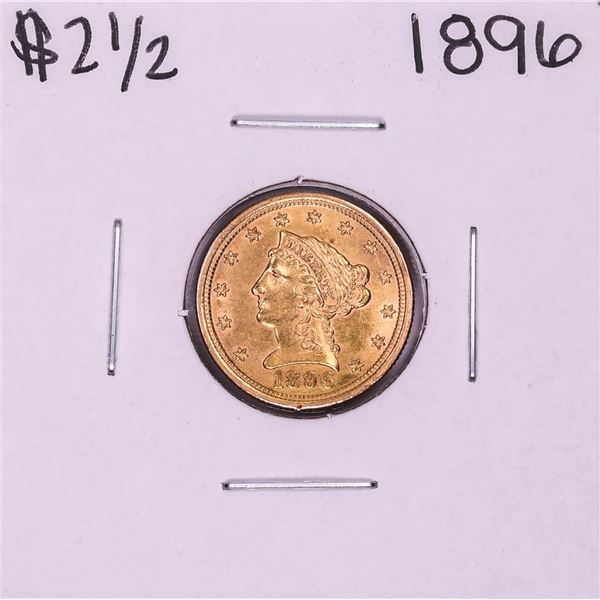 1896 $2 1/2 Liberty Head Quarter Eagle Gold Coin