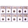Image 1 : Lot of (10) Ancient Roman Empire Coins NGC Certified