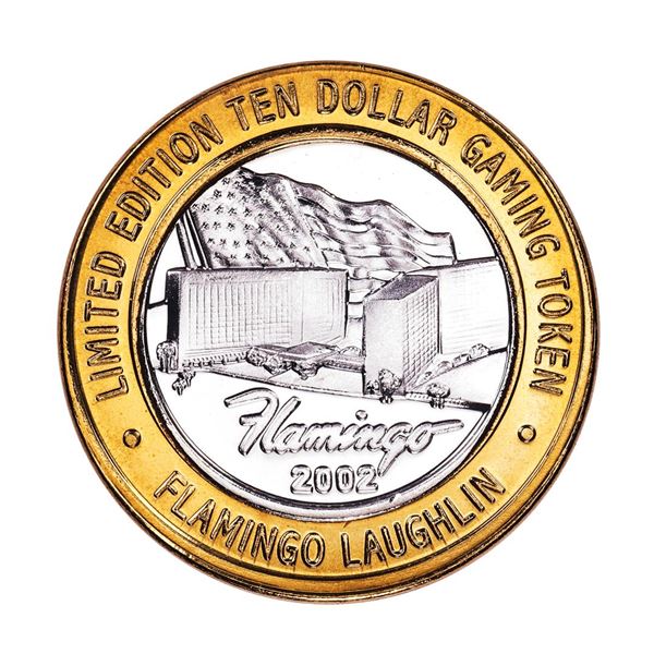 .999 Fine Silver Flamingo Laughlin, Nevada $10 Limited Edition Gaming Token