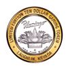 Image 2 : .999 Fine Silver Flamingo Laughlin, Nevada $10 Limited Edition Gaming Token