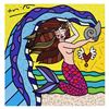 Image 1 : Romero Britto "Aquarius White" Limited Edition Giclee On Canvas
