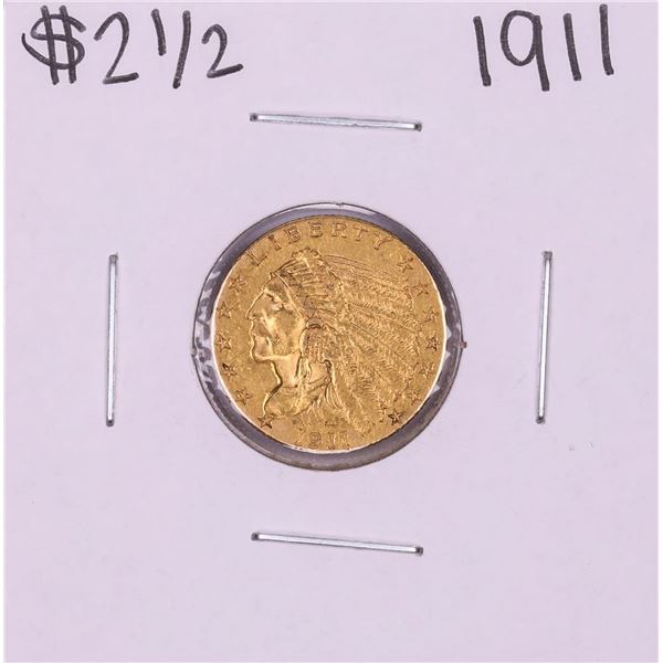 1911 $2 1/2 Indian Head Quarter Eagle Gold Coin