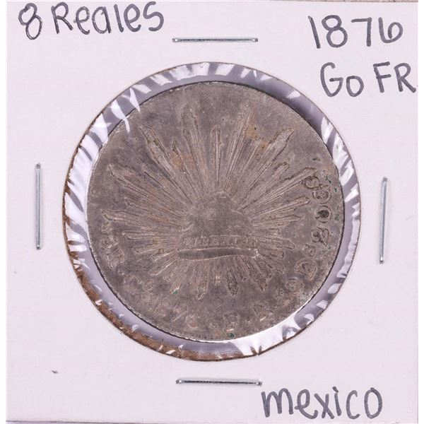 1876 Go FR Mexico 8 Reales Silver Coin