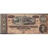 Image 1 : 1864 $10 The Confederate States of America Note
