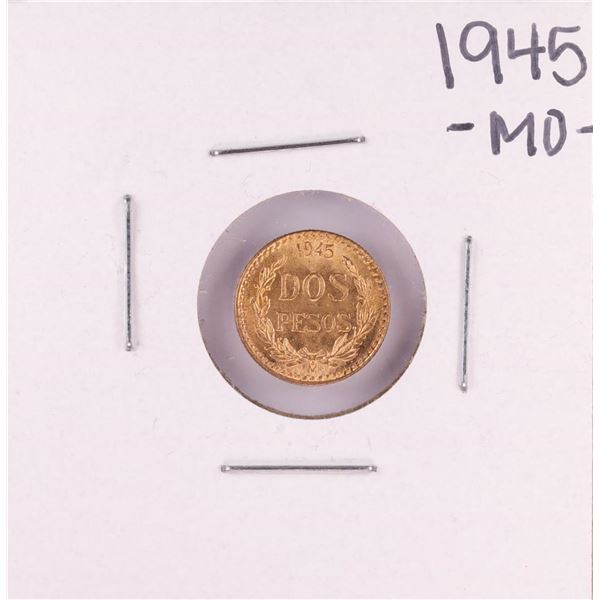 1945 Mexico Dos Pesos Gold Coin