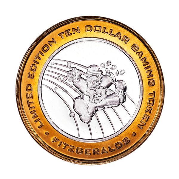 .999 Silver Fitzgerald's Casino & Hotel Reno, Nevada $10 Limited Edition Gaming Token