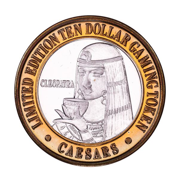 .999 Fine Silver Caesars Tahoe Lake Tahoe, Nevada $10 Limited Edition Gaming Token