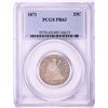 Image 1 : 1871 Proof Seated Liberty Quarter Coin PCGS PR63