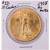 Image 1 : 1908 No Motto $20 St. Gaudens Double Eagle Gold Coin