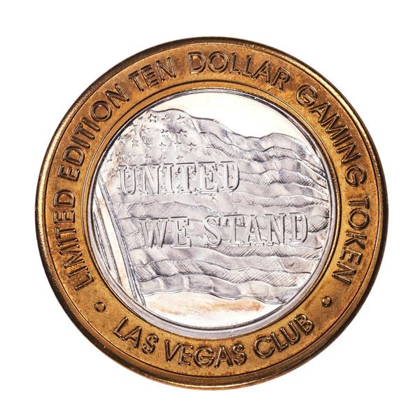 .999 Silver Las Vegas Club $10 Casino Limited Edition Gaming Token