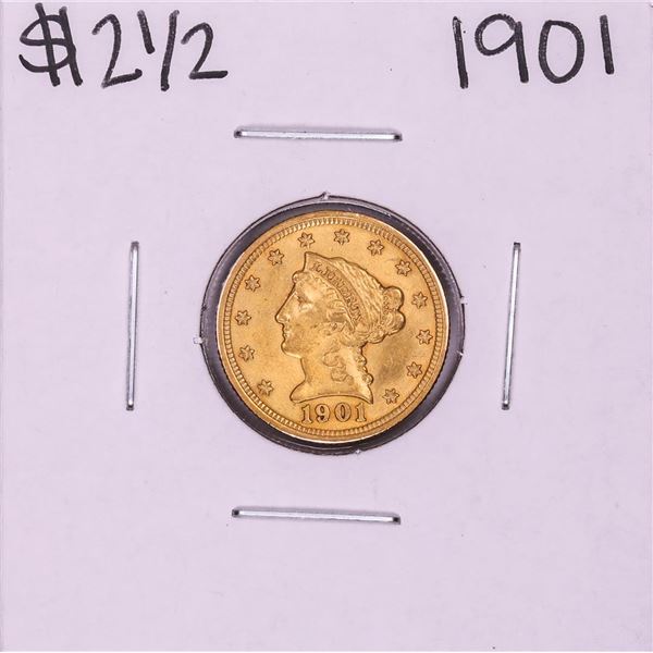 1901 $2 1/2 Liberty Head Quarter Eagle Gold Coin