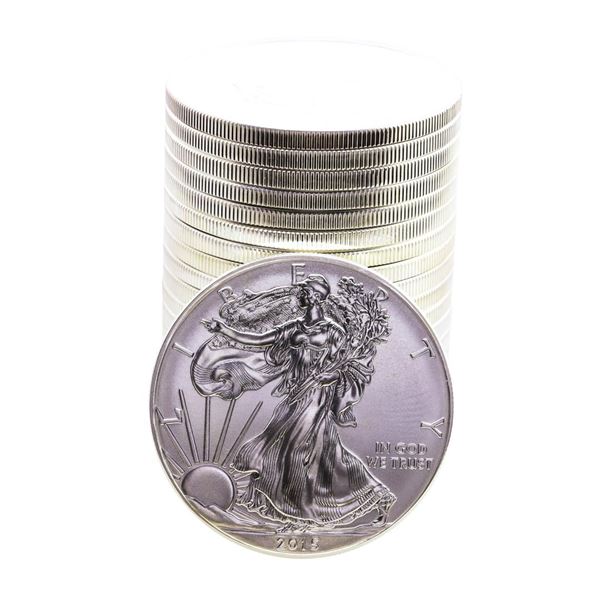 Roll of (20) Brilliant Uncirculated 2015 $1 American Silver Eagle Coins