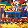 Image 3 : Henrie (1932-1999) "Choo-Choo Children" Original Oil On Canvas