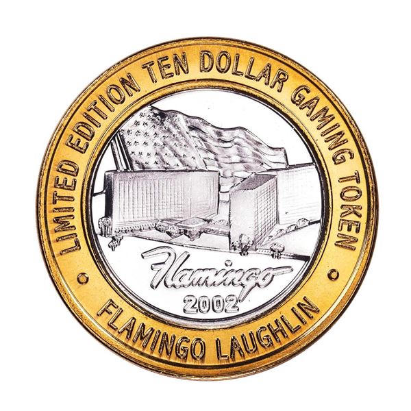 .999 Fine Silver Flamingo Laughlin, Nevada $10 Limited Edition Gaming Token
