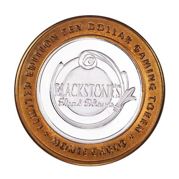 .999 Silver Monte Carlo Resort & Casino Las Vegas, NV $10 Limited Edition Gaming Token