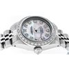 Image 8 : Rolex Ladies Stainless Steel Pink MOP Diamond Oyster Perpetual Datejust
