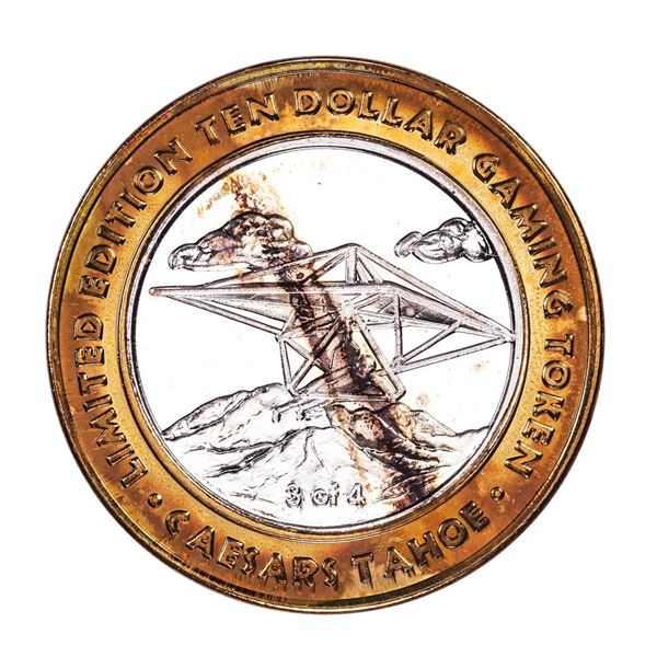 .999 Fine Silver Caesars Tahoe Lake Tahoe, Nevada $10 Limited Edition Gaming Token
