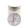 Image 1 : Roll of (20) Brilliant Uncirculated 1986 $1 American Silver Eagle Coins