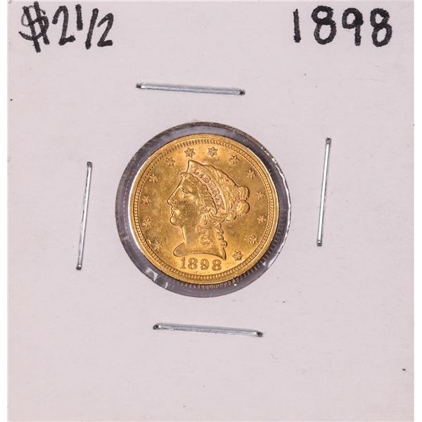 1898 $2 1/2 Liberty Head Quarter Eagle Gold Coin