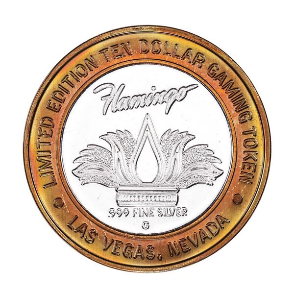 .999 Silver Flamingo Las Vegas, Nevada $10 Casino Limited Edition Gaming Token