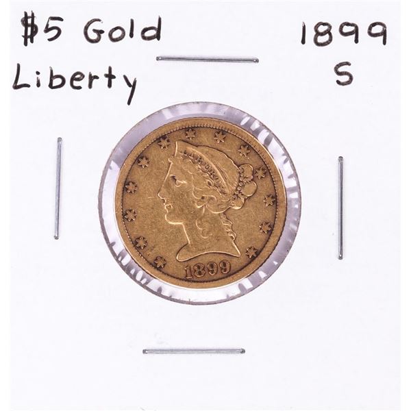 1899-S $5 Half Eagle Gold Coin