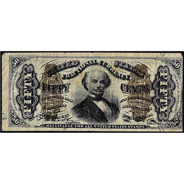 March 3, 1863 Third Issue Fifty Cents Fractional Currency Note